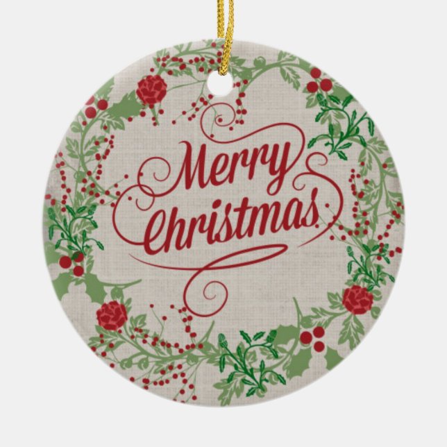 Vintage Heilige Keramik Ornament (Vorne)