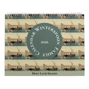 Vintage Heiliges Land Foto Benutzerdefinierter Fam Kalender