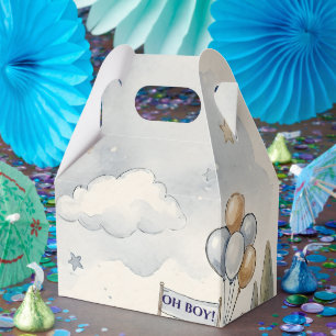 Vintage-Heißluftballon-Baby-Party Geschenkschachtel