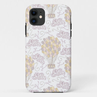 Vintage-Heißluftballon gelb und grau Case-Mate iPhone Hülle
