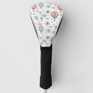 Vintage-Heißluftballon-Muster (1) Golf Headcover