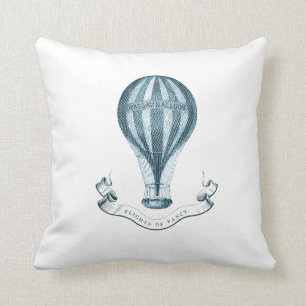 Vintage-Heißluftballon-Wurfkissen Kissen