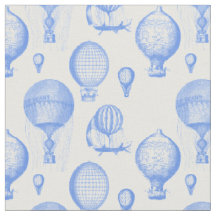Vintage-Heißluftballons in Kornblumenblau