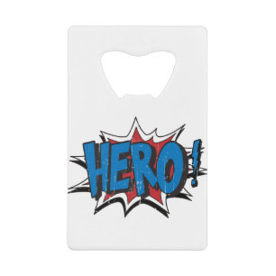 Vintage Helden Art Graphic Super Heroes Art Geldbeutel Flaschenöffner