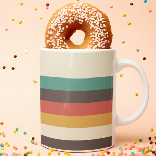 Vintage, helle Streifen Kaffeetasse