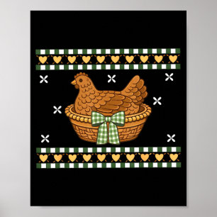Vintage-Henne Second-Hand-Oma-Oma-Illustration Poster