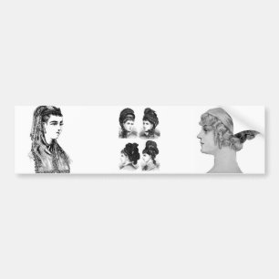 Vintage Hennen Autoaufkleber