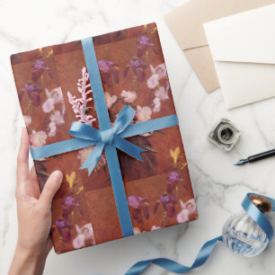 Vintage Henri Latour Bouquet aus Pfingstrosen und Geschenkpapier