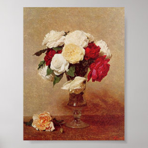 Vintage Henri Latour-Rose in einem gestempelten Gl Poster