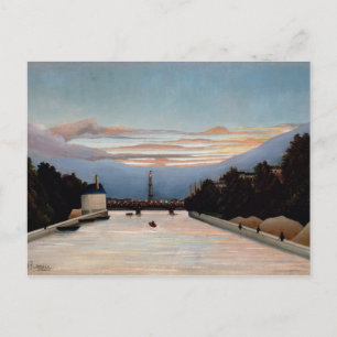 Vintage Henri Rousseau Der Eiffelturm Postkarte