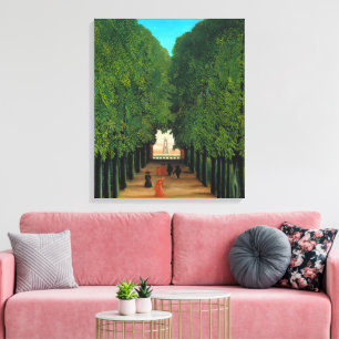 Vintage Henri Rousseau Paris Grüne Bäume Park Kuns Leinwanddruck
