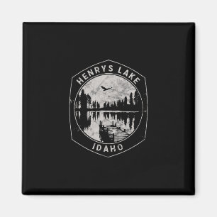 Vintage Henrys Lake Idaho Outdoor-Urlaub Magnet
