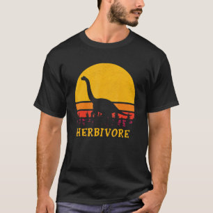 Vintage Herbivore Team Dinosaur Vegan Gemüse Veget T-Shirt
