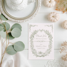 Vintage Herbst Botanical Eiche & Kürbis Hochzeit