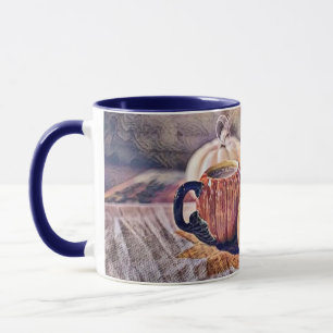 Vintage Herbst-Kürbisse Herbstfarben Aquarell Tasse
