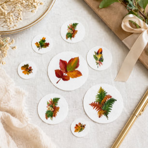 Vintage Herbstblätter Herbsttisch und Erntedank Konfetti