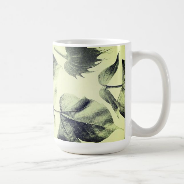 Vintage Herbstblätter Kaffeetasse (Rechts)