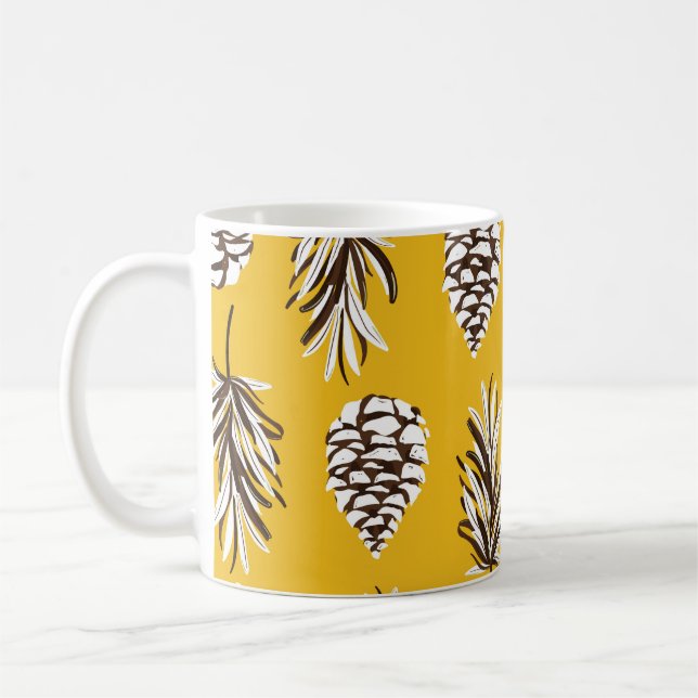 Vintage Herbstelemente Kaffeetasse (Links)