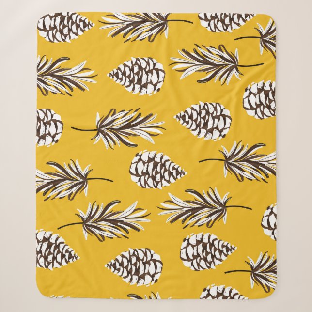 Vintage Herbstelemente Sherpadecke (Vorderseite)