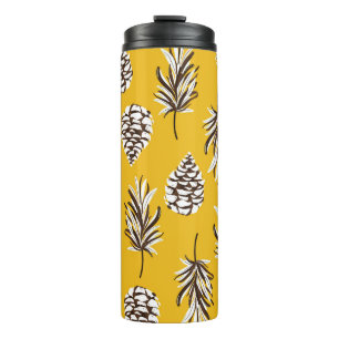 Vintage Herbstelemente Thermosbecher