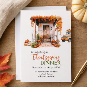 Vintage-Herbsternte-Friendsgiving-Thanksgiving Einladung