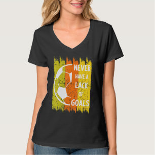 Vintage Herbstfarben im Herbst Fußball T-Shirt