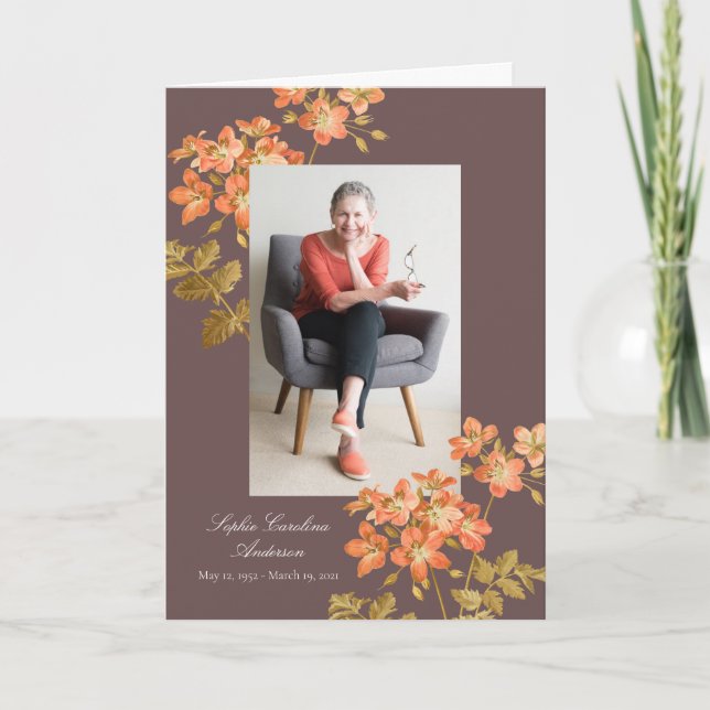 Vintage Herbstfeier des Programms "Leben" Programm (Vorderseite)