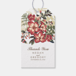 Vintage Herbstfeier Geschenkanhänger