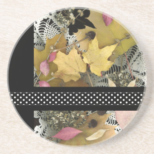 Vintage Herbstunterschiede Sandstein Untersetzer