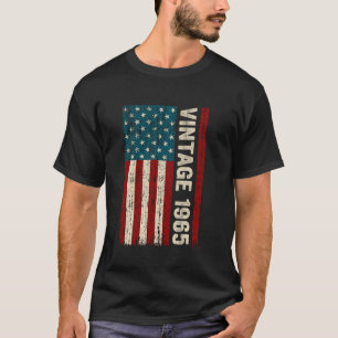 Vintage, Hergestellt 1965, Amerikanische Flagge, 6 T-Shirt