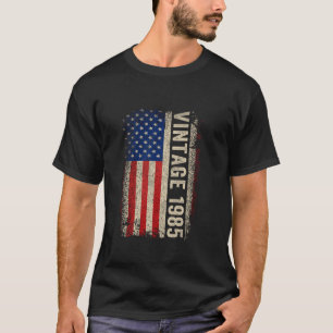 Vintage, hergestellt 1985, amerikanische Flagge, 4 T-Shirt