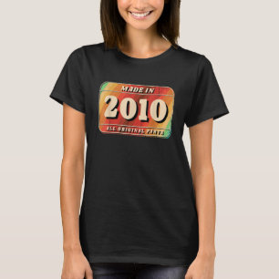Vintage Hergestellt 2010 Originalteile Nummernschi T-Shirt