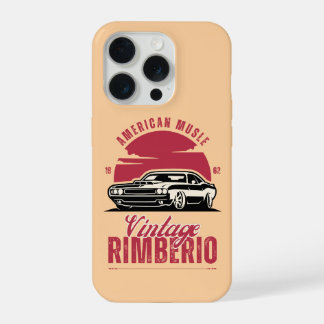 Vintage Herren Auto Handyhülle iPhone 15 Pro Hülle
