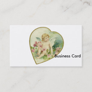 Vintage Herz und Cherub - Muttertag/Valentinstag Visitenkarte