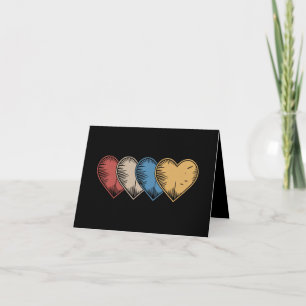Vintage-Herzen Coole Retro-Geschenke zum Valentins Karte