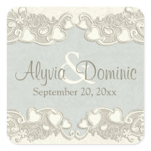 Vintage Herzen Elfenbein und Alter