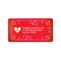 Vintage Herzmonogramm