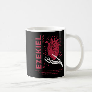 Vintage Hesekiel 36-26 Herz aus Fleisch Bibelvers Kaffeetasse