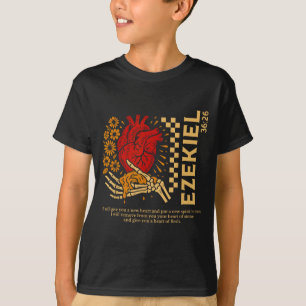 Vintage Hesekiel 36-26 Herz aus Fleisch Bibelvers T-Shirt