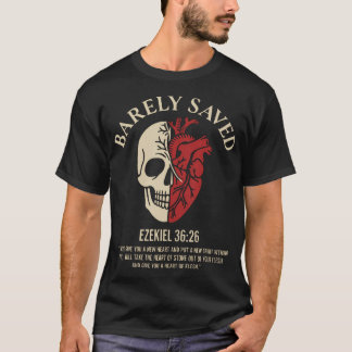 Vintage Hesekiel 36-26 Herz aus Fleisch Bibelvers  T-Shirt