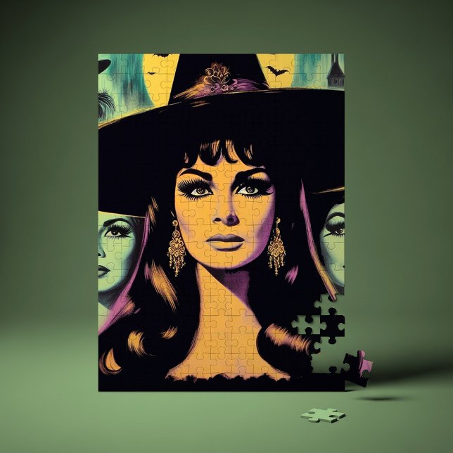 Vintage Hexe Puzzle (Von Creator hochgeladen)