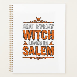 Vintage Hexe Salem Halloween-Schriftzug Design_1 Planer