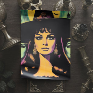Vintage Hexe Seidenpapier