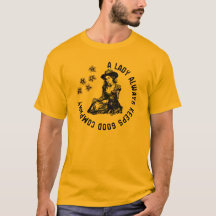 Vintage Hexen-Dame und Hund-Illustration