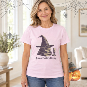 Vintage Hexen-Design für Bücherliebhaber T-Shirt