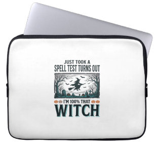 Vintage-Hexen-DNA-Humor-Halloween-Vektordesign_1 Laptopschutzhülle