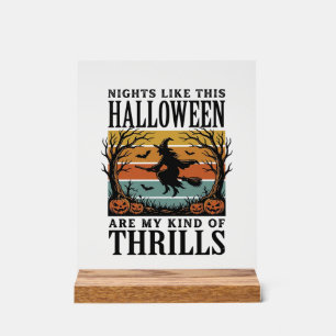 Vintage-Hexen-Halloween-Schreckensszenen-Gravur-De Acrylschild