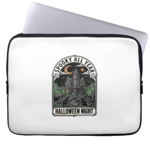 Vintage Hexen Halloween Spukhaus Shirt_1 Laptopschutzhülle