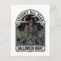 Vintage Hexen Halloween Spukhaus-Shirt_1