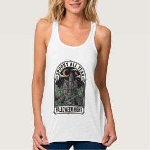 Vintage Hexen Halloween Spukhaus Shirt_1 Tank Top